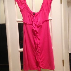 Pink ruffle dress
